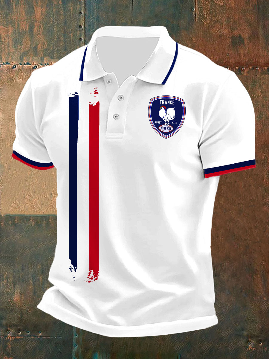 Chemise à manches courtes France Rugby Homme