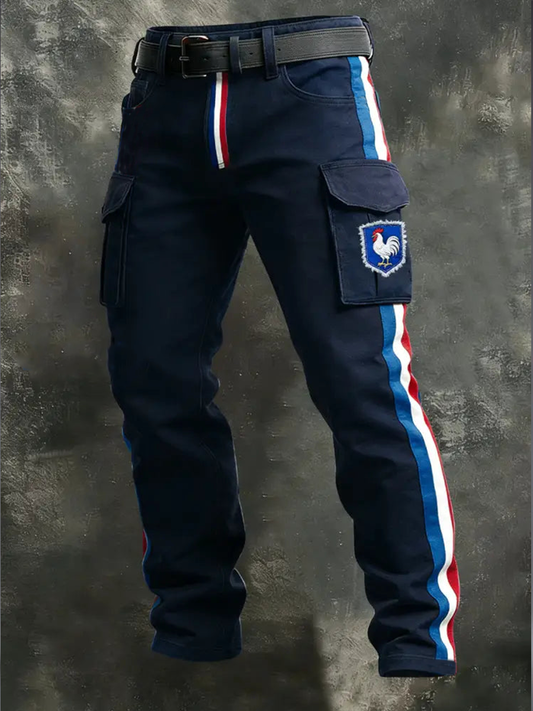 Pantalon Drapeau Français Le Coq Gaulois Homme