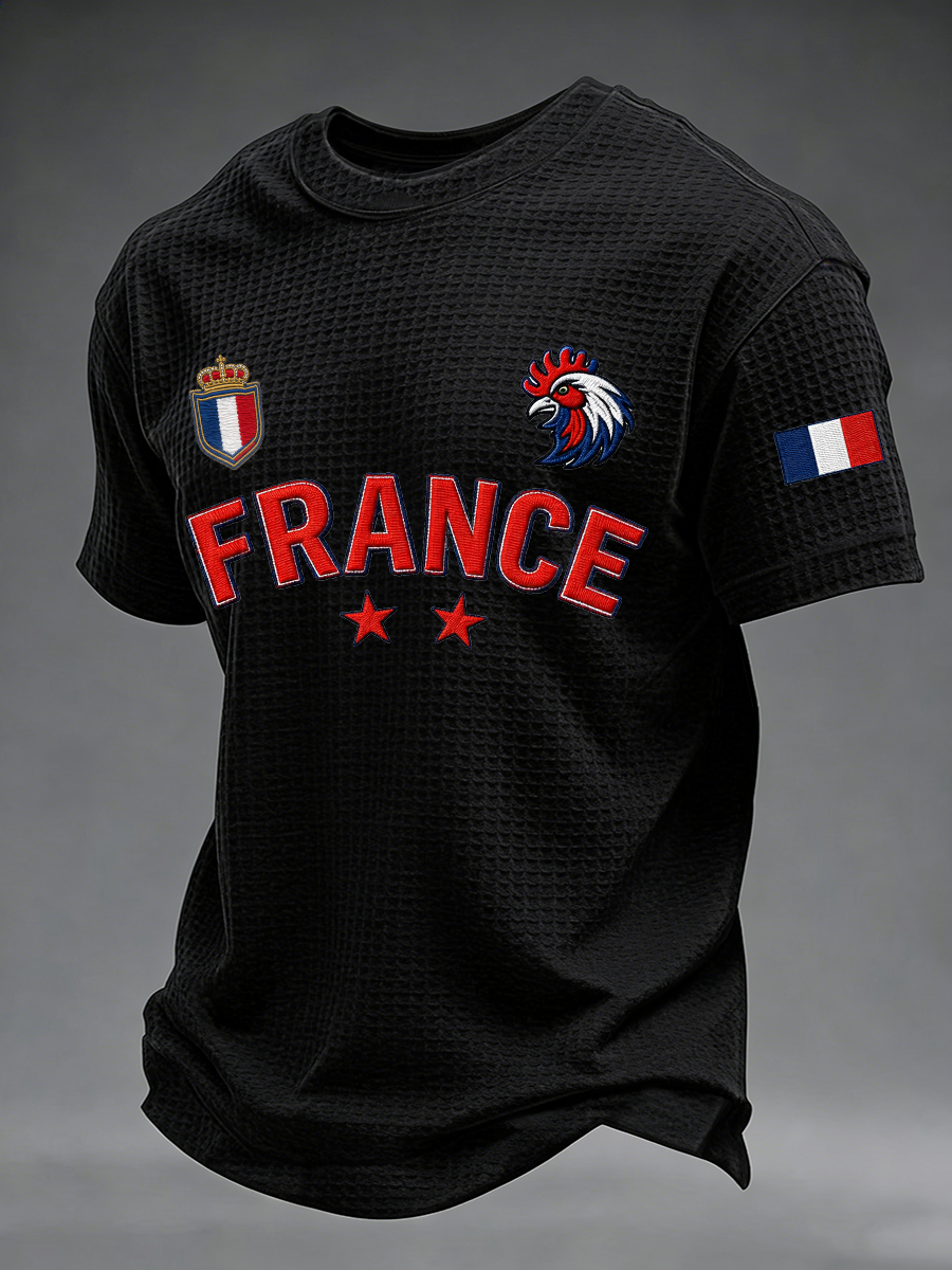 Chandail à manches courtes Franch Football Waffle Homme