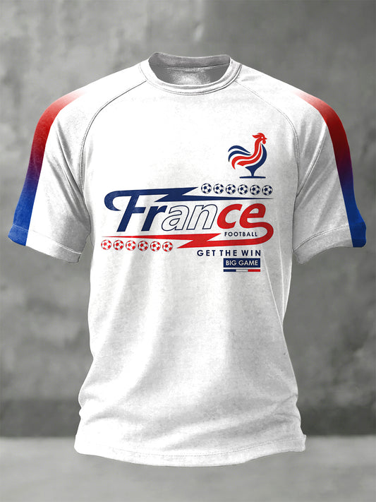 T-shirt à imprimé dégradé Coupe du monde France Football Homme