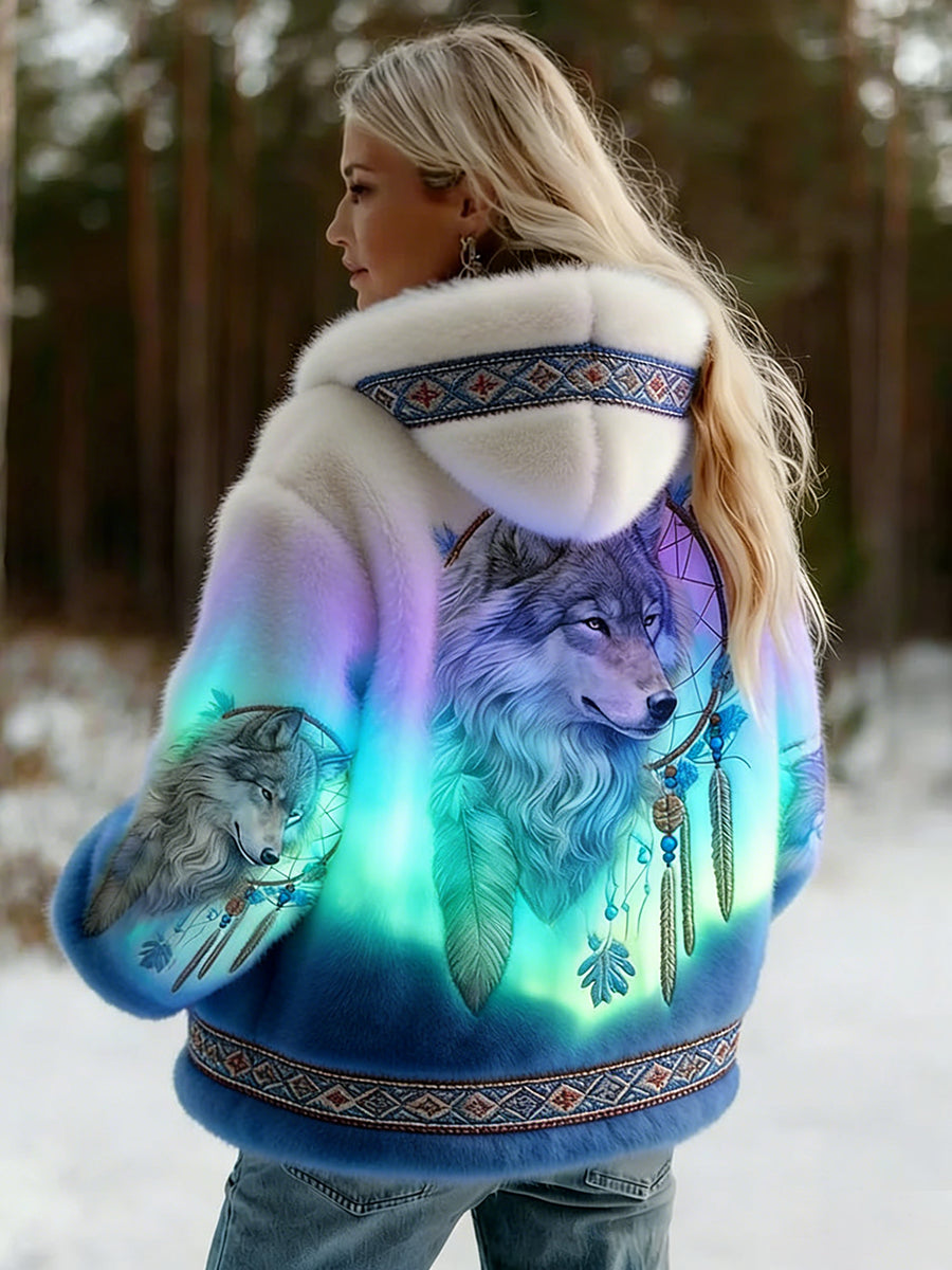 Veste en flanelle à motifs vintage de style celtique Viking pour femmes