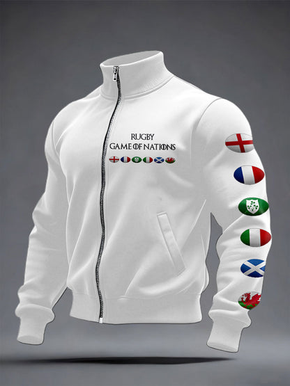 Manteau imprimé 6 Nations Rugby Lover Unisexe