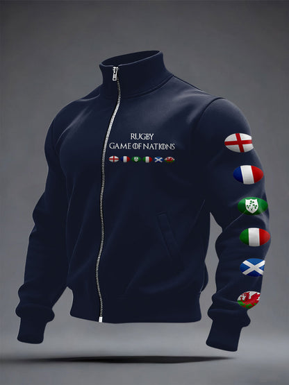 Manteau imprimé 6 Nations Rugby Lover Unisexe