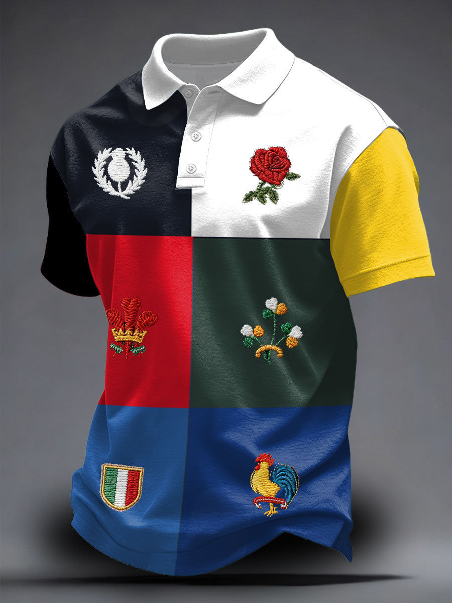 Unisexe 6 Nations Rugby Lover Imprimé Casual Tops
