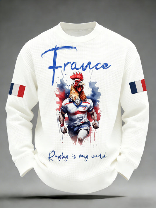 Chemise Homme Manches Longues Imprimé French Rugby