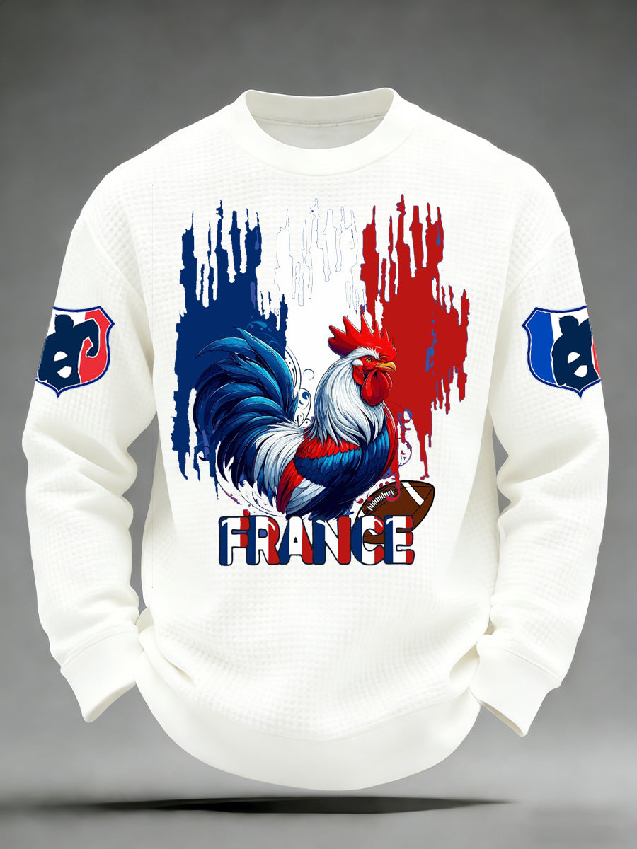 Chemise Homme Manches Longues Imprimé French Rugby