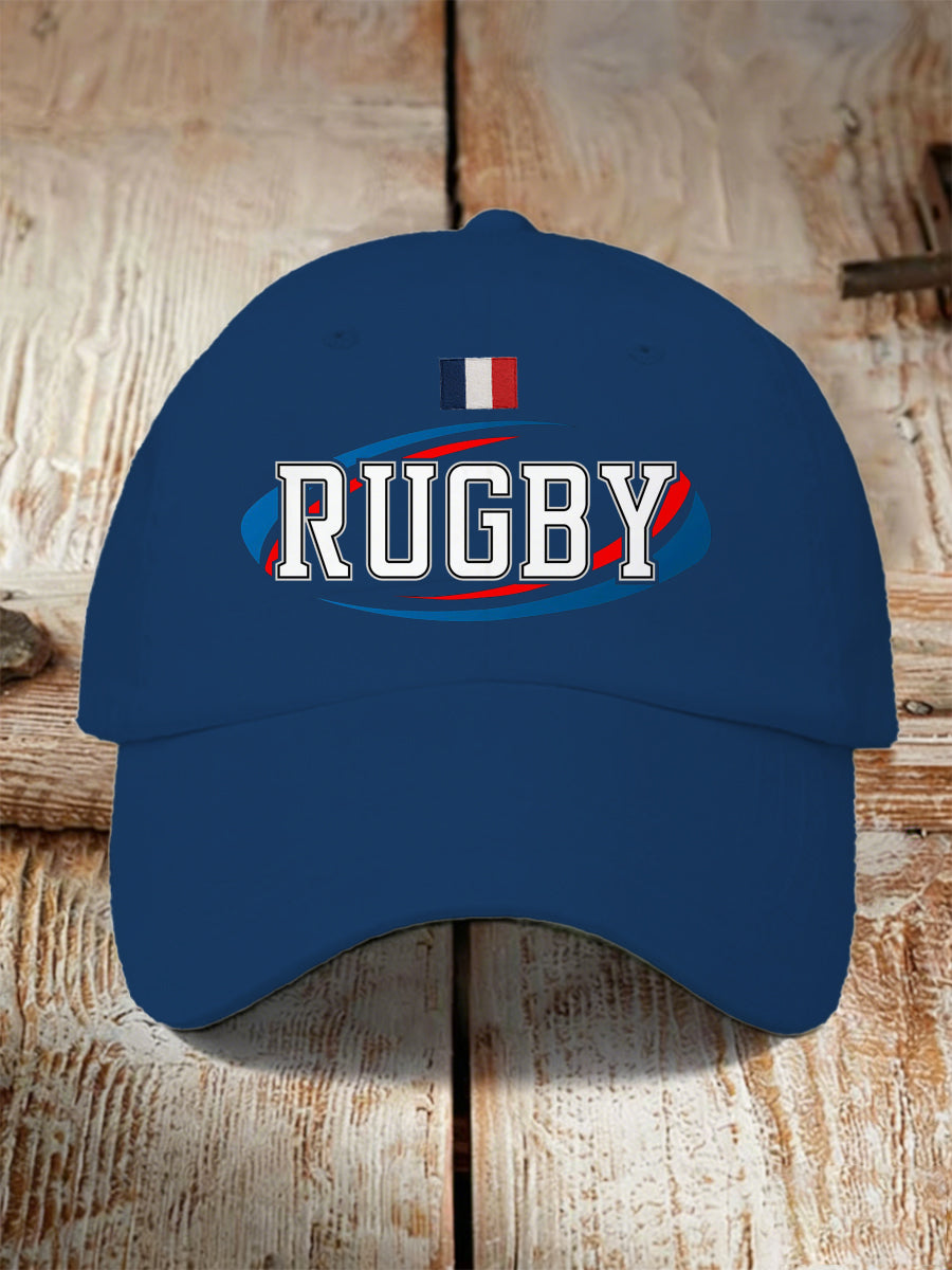 Casquette Homme Inspiration Rugby Française Imprimée