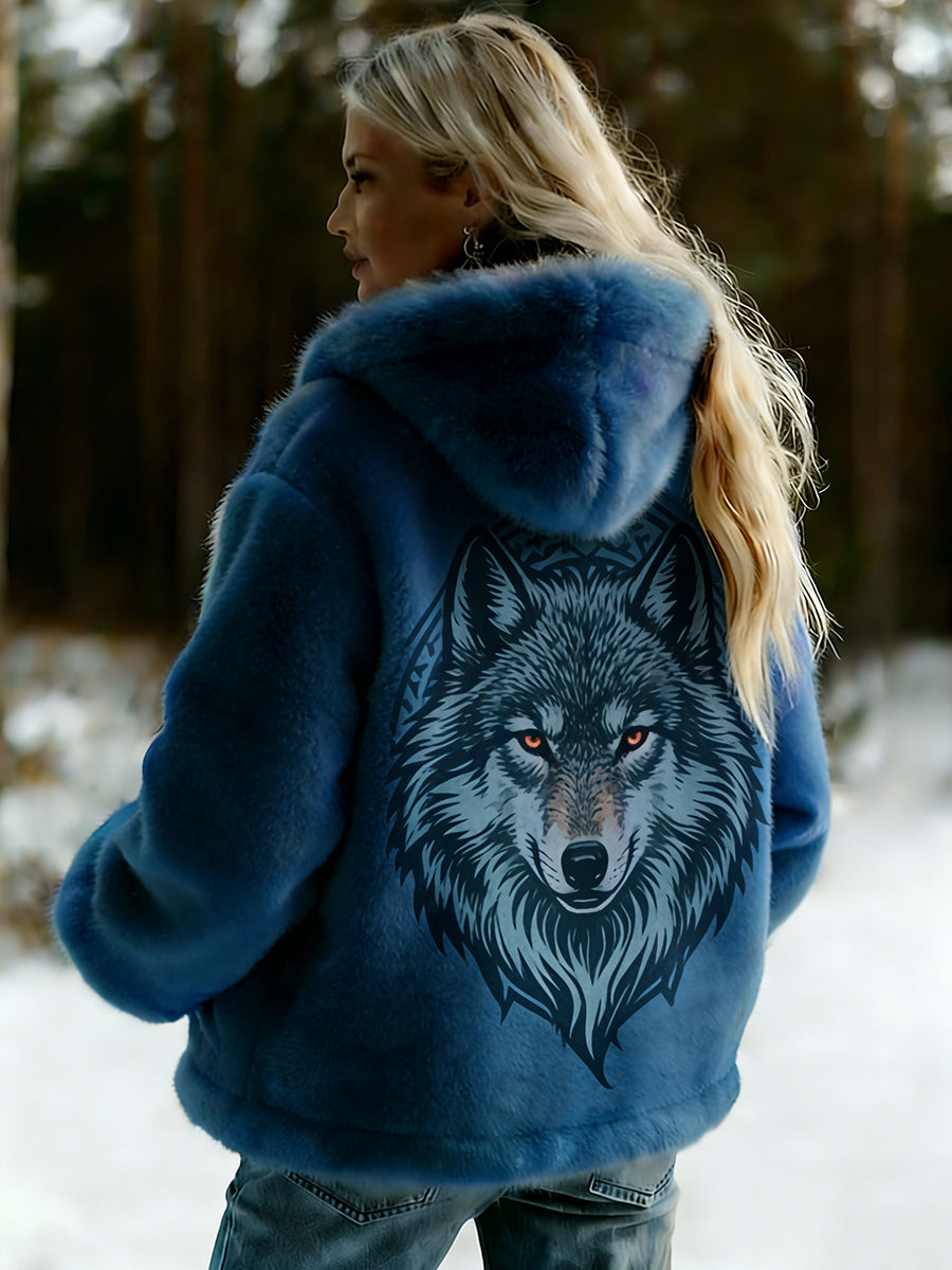 Veste en flanelle à motifs vintage de style celtique Viking pour femmes