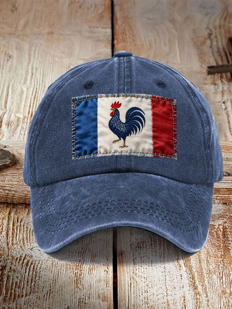 Chapeau Drapeau Français Le Coq Gaulois Unisexe