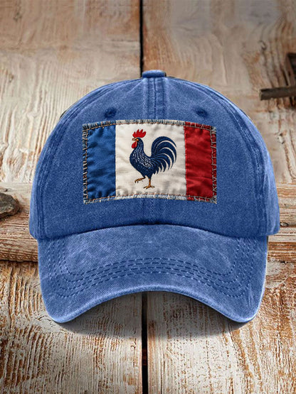 Chapeau Drapeau Français Le Coq Gaulois Unisexe