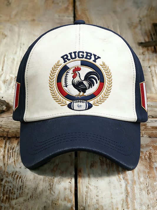 Chapeau de style rugby décontracté rétro à la française