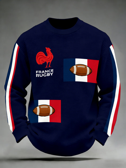 Chemise à manches longues Homme French Rugby Print