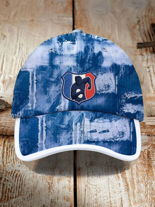 Casquette de baseball imprimée de l'équipe de rugby française unisexe Supporter