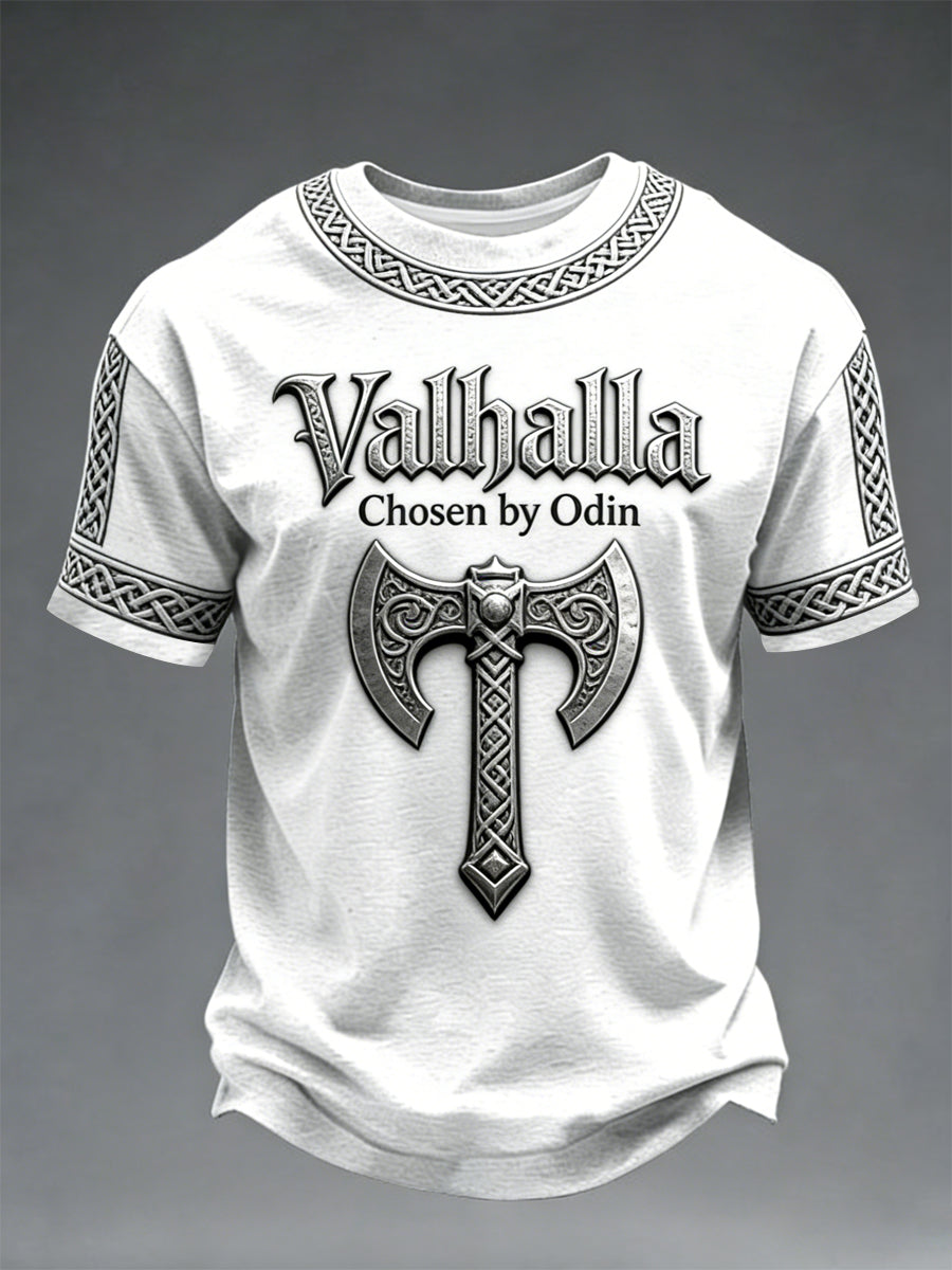 T-shirt imprimé Valhalla style viking pour homme