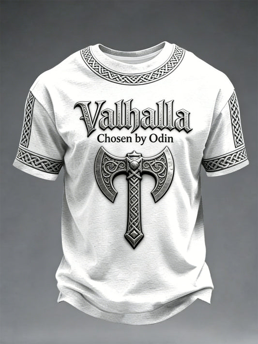 T-shirt imprimé Valhalla style viking pour homme
