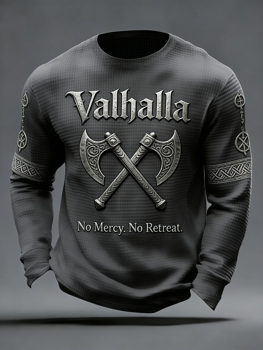 Haut à gaufres de style viking pour hommes