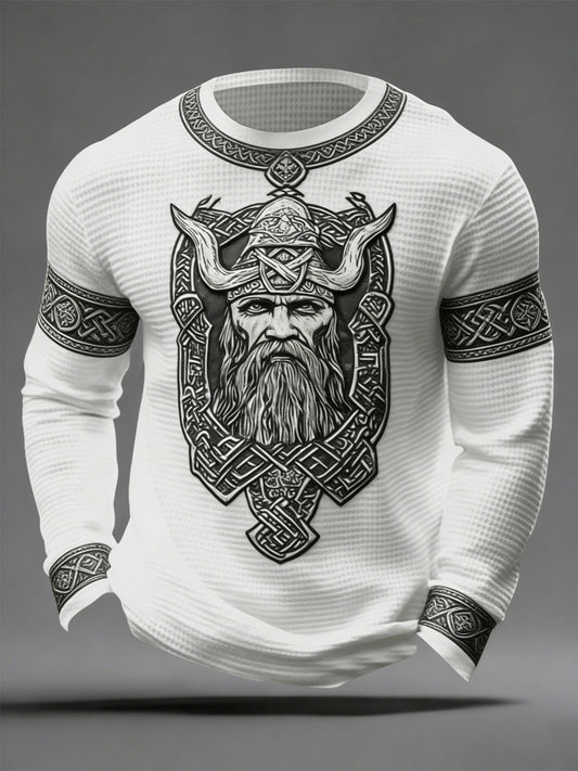 Haut gaufré de style viking pour hommes