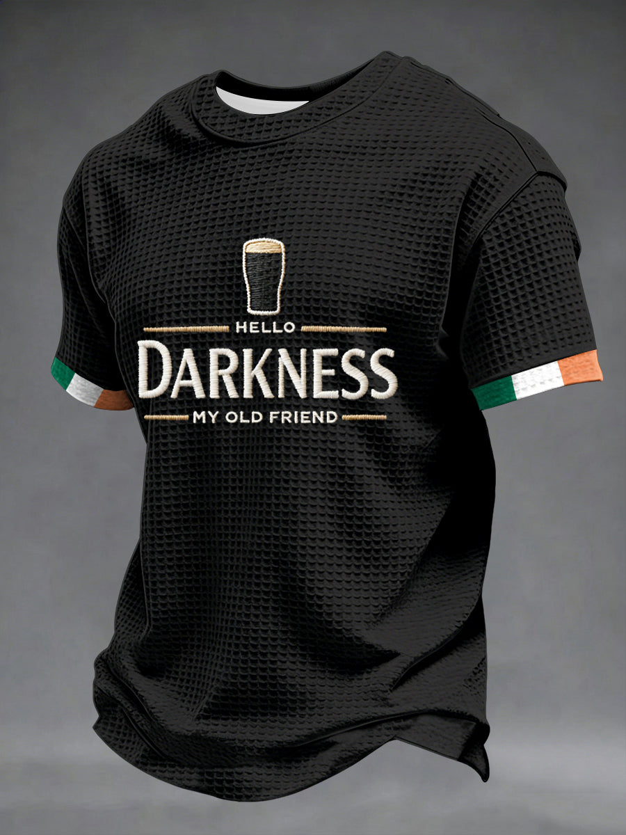 T-shirt à manches courtes Hello Darkness My Old Friend Waffle Homme