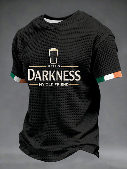 T-shirt à manches courtes Hello Darkness My Old Friend Waffle Homme