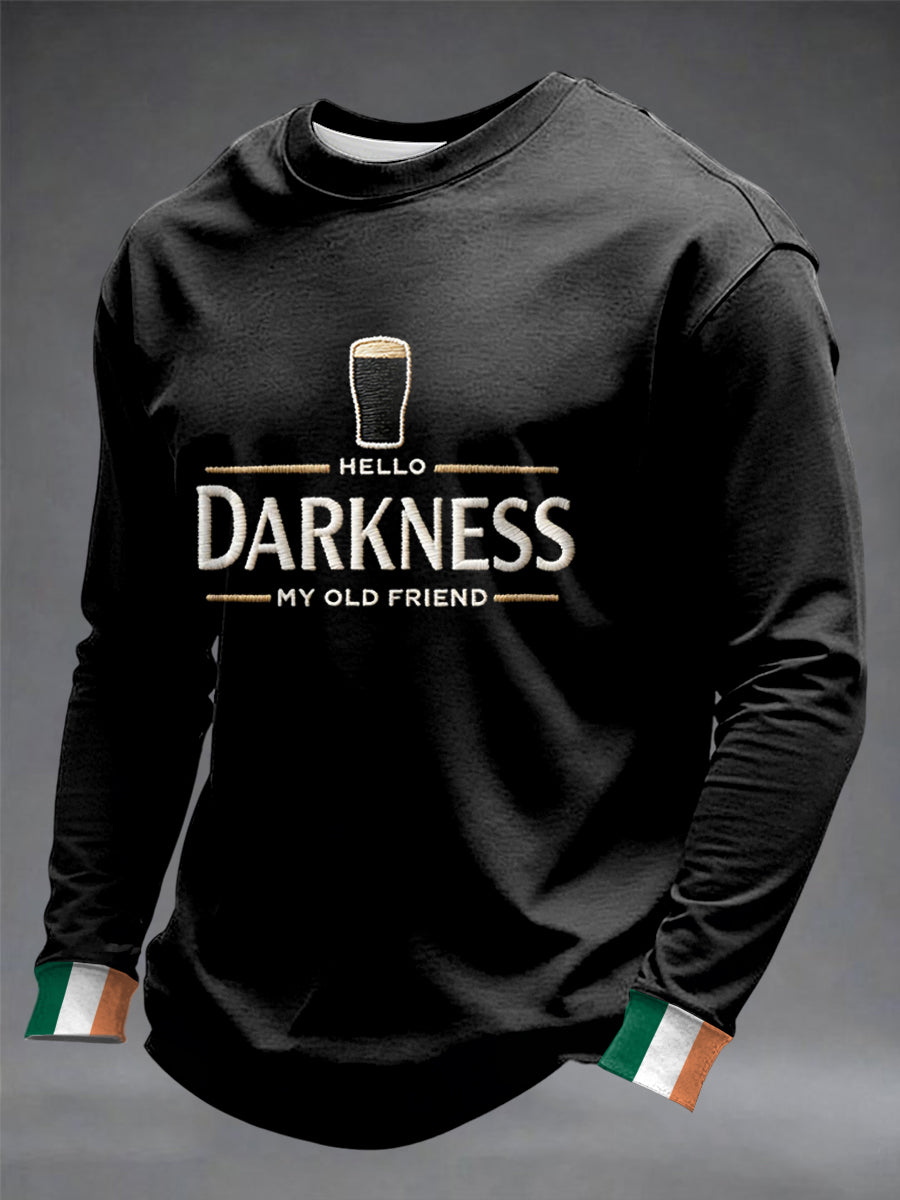 Sweat-shirt à col rond Hello Darkness My Old Friend Homme