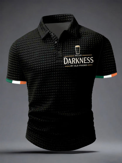 Chemise à manches courtes Hello Darkness My Old Friend pour homme