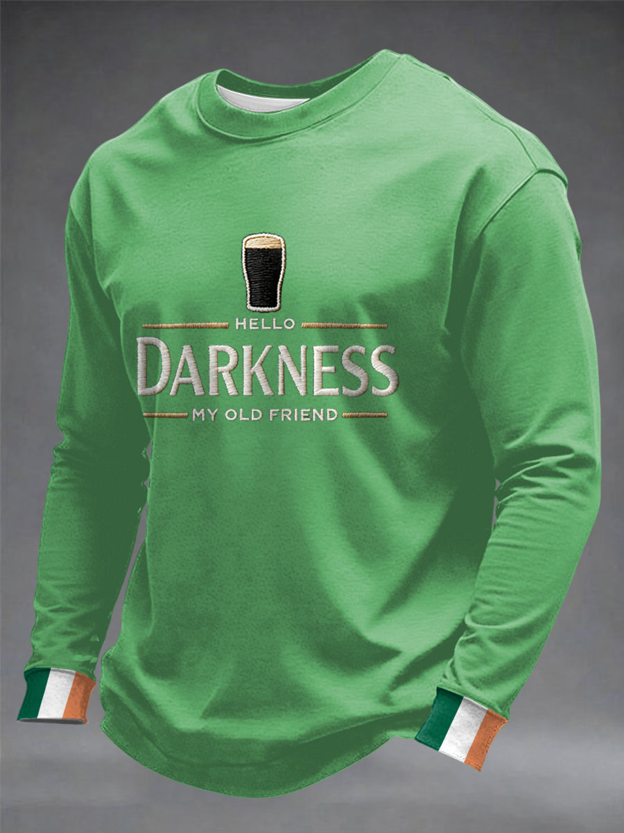 Sweat-shirt à col rond Hello Darkness My Old Friend Homme