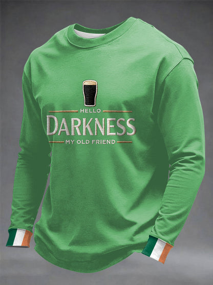 Sweat-shirt à col rond Hello Darkness My Old Friend Homme
