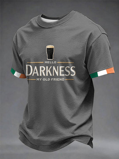 T-shirt Hello Darkness My Old Friend pour hommes