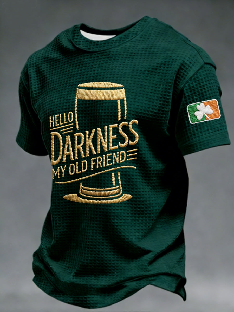 T-shirt à manches courtes Hello Darkness My Old Friend Waffle Homme