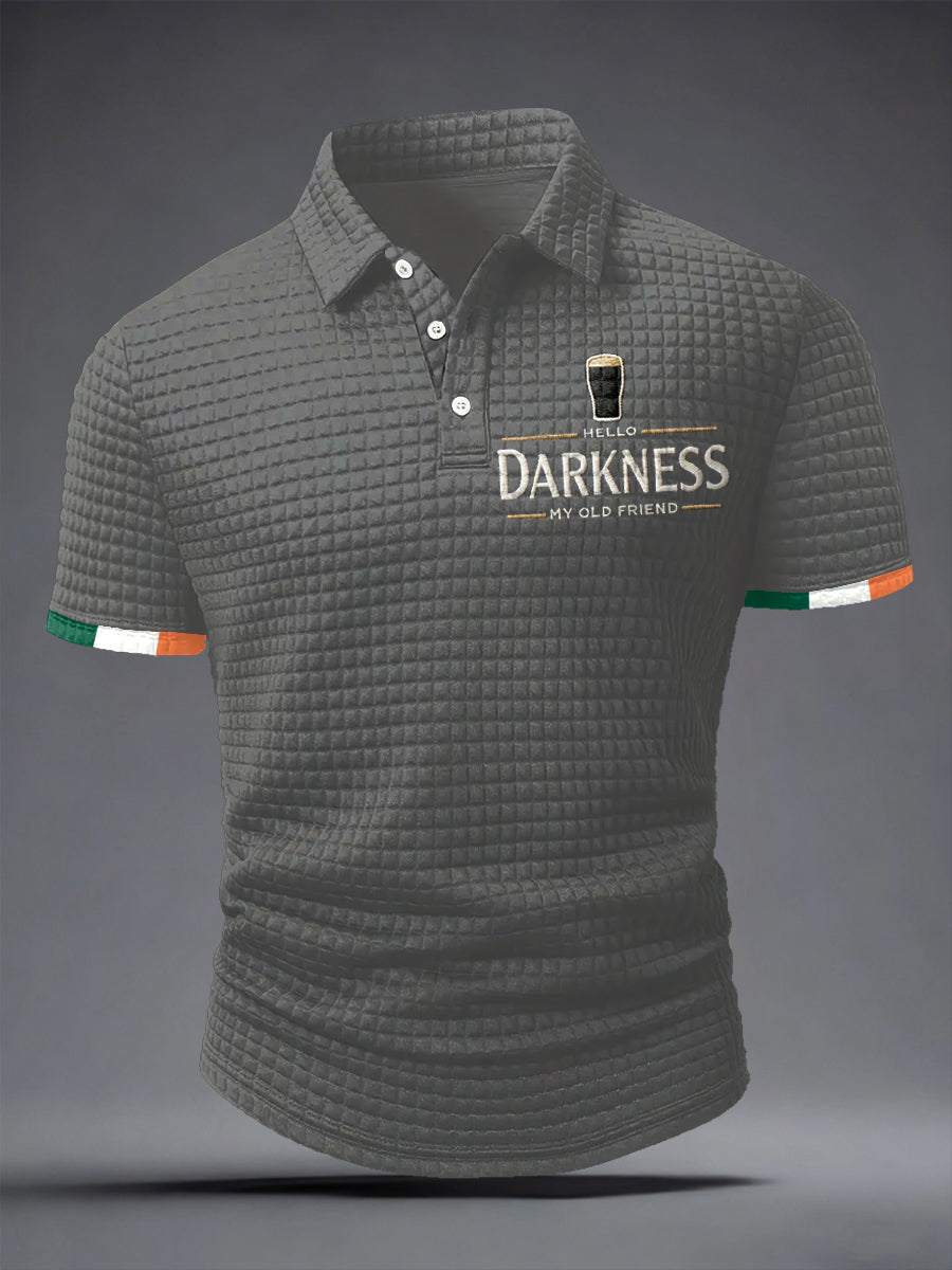 Chemise à manches courtes Hello Darkness My Old Friend pour homme