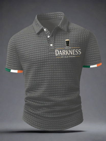 Chemise à manches courtes Hello Darkness My Old Friend pour homme