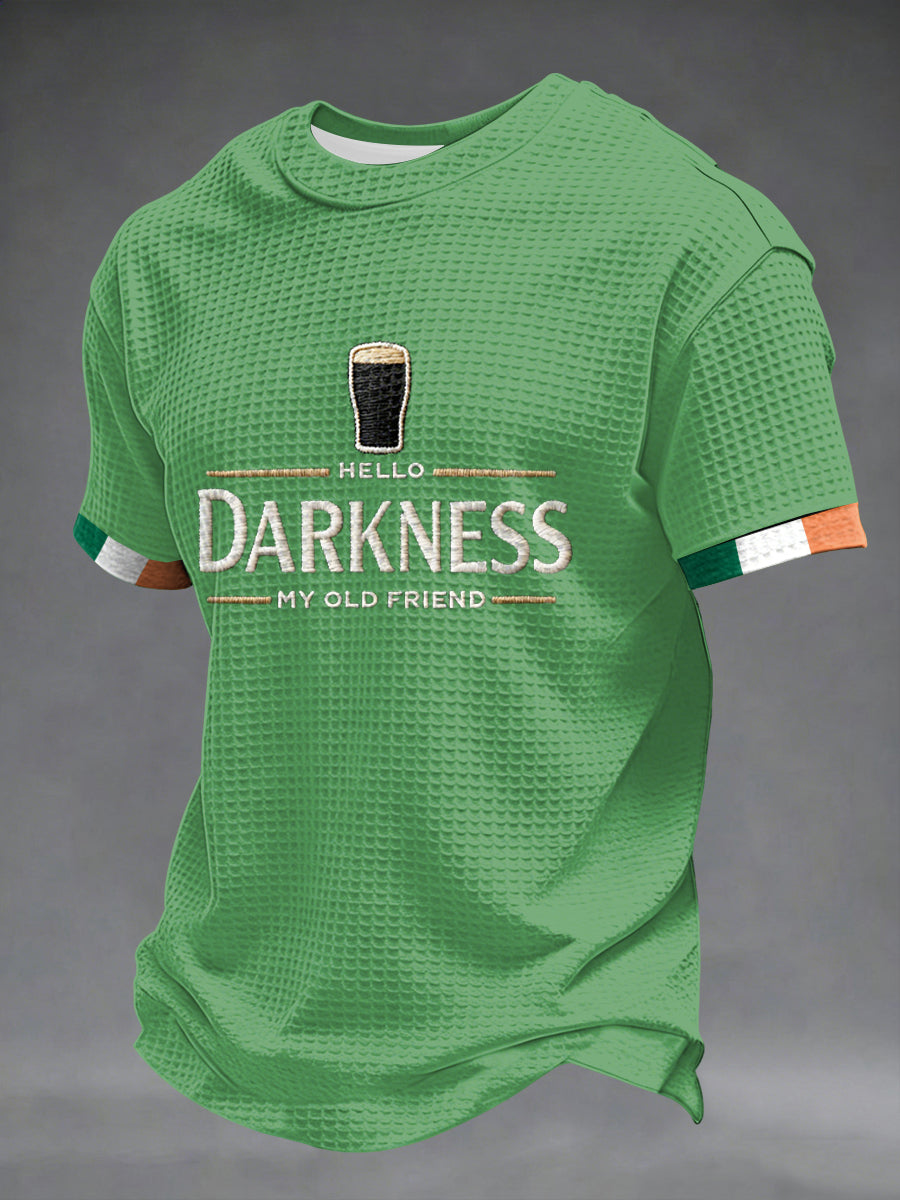 T-shirt à manches courtes Hello Darkness My Old Friend Waffle Homme