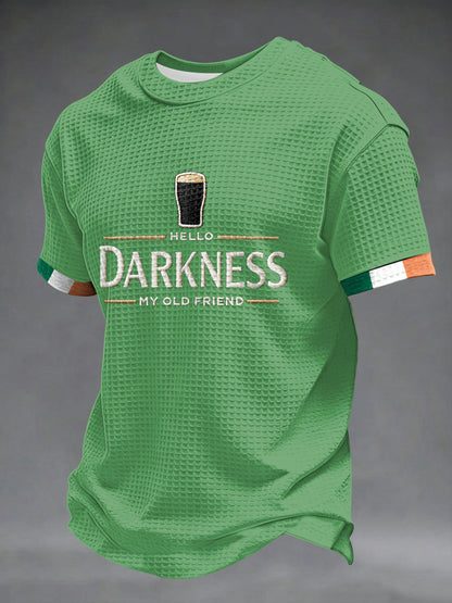 T-shirt à manches courtes Hello Darkness My Old Friend Waffle Homme