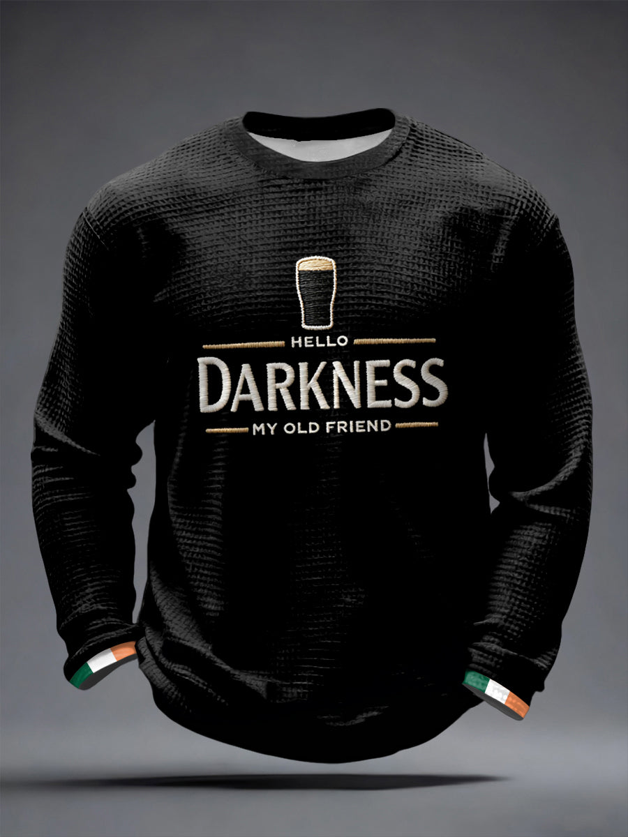T-shirt à manches longues Hello Darkness My Old Friend Waffle Homme