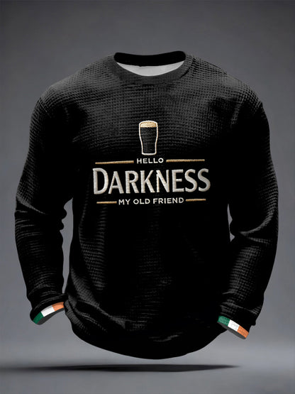 T-shirt à manches longues Hello Darkness My Old Friend Waffle Homme
