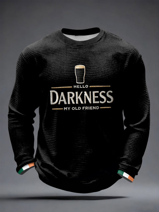 T-shirt à manches longues Hello Darkness My Old Friend Waffle Homme