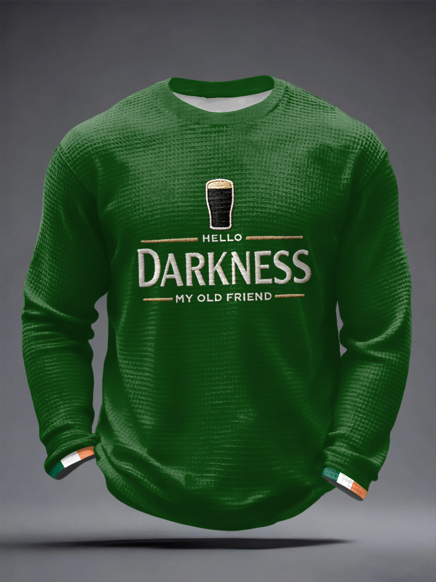 T-shirt à manches longues Hello Darkness My Old Friend Waffle Homme