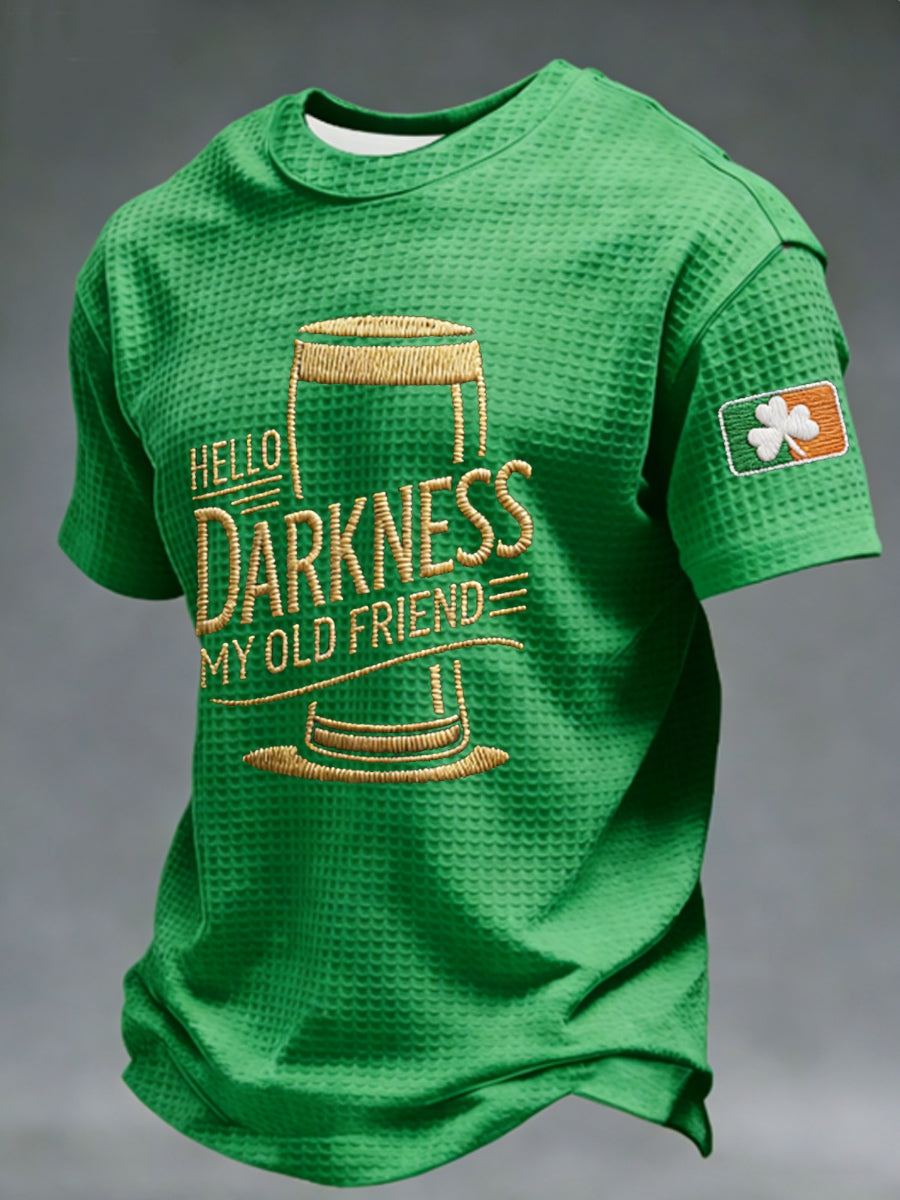 T-shirt à manches courtes Hello Darkness My Old Friend Waffle Homme