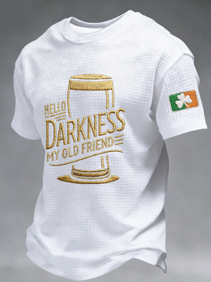 T-shirt à manches courtes Hello Darkness My Old Friend Waffle Homme