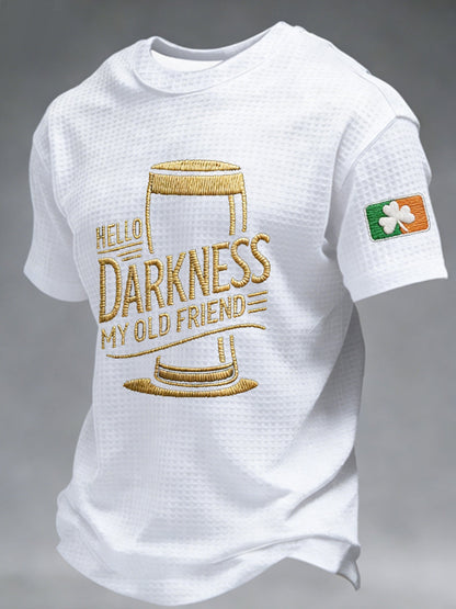 T-shirt à manches courtes Hello Darkness My Old Friend Waffle Homme