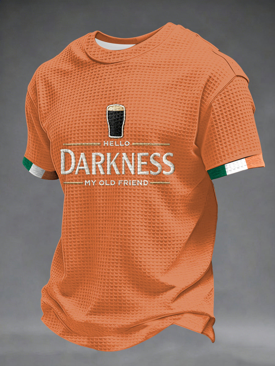 T-shirt à manches courtes Hello Darkness My Old Friend Waffle Homme