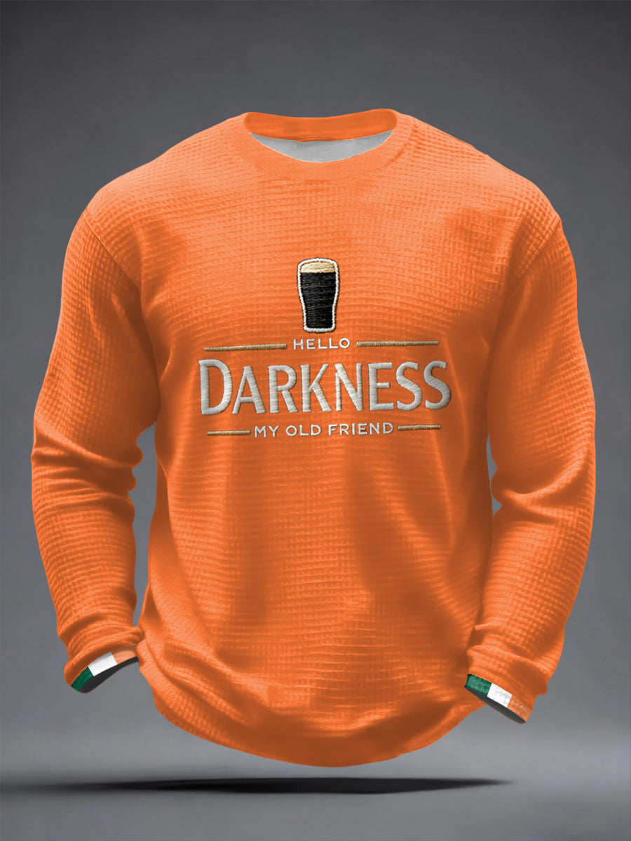 T-shirt à manches longues Hello Darkness My Old Friend Waffle Homme