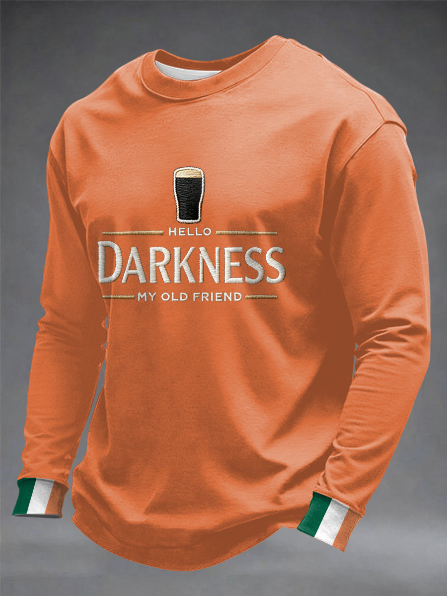 Sweat-shirt à col rond Hello Darkness My Old Friend Homme