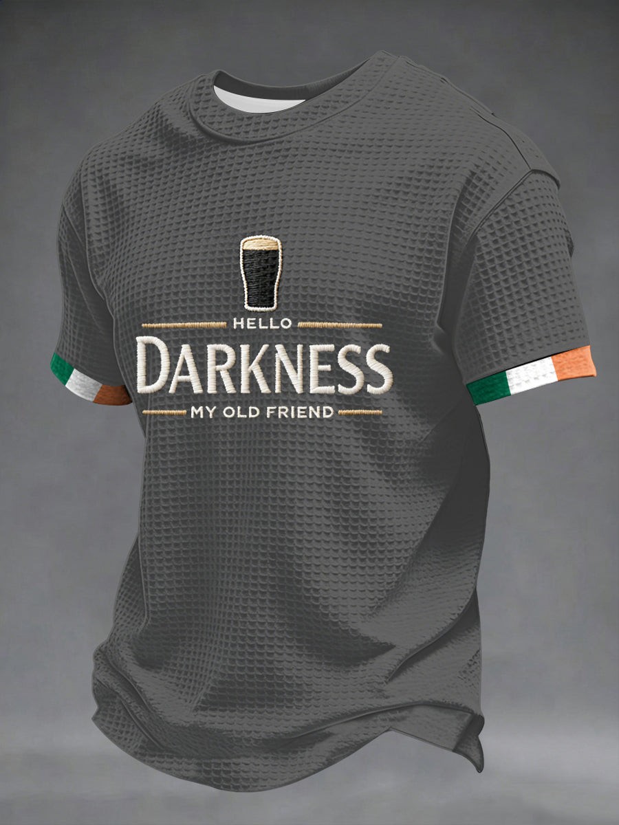 T-shirt à manches courtes Hello Darkness My Old Friend Waffle Homme