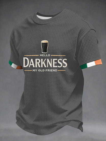 T-shirt à manches courtes Hello Darkness My Old Friend Waffle Homme