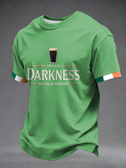 T-shirt Hello Darkness My Old Friend pour hommes