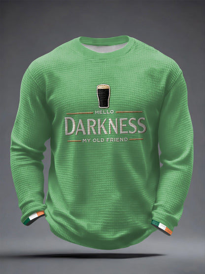 T-shirt à manches longues Hello Darkness My Old Friend Waffle Homme