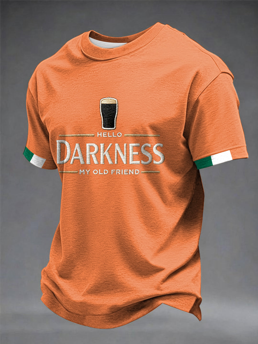 T-shirt Hello Darkness My Old Friend pour hommes