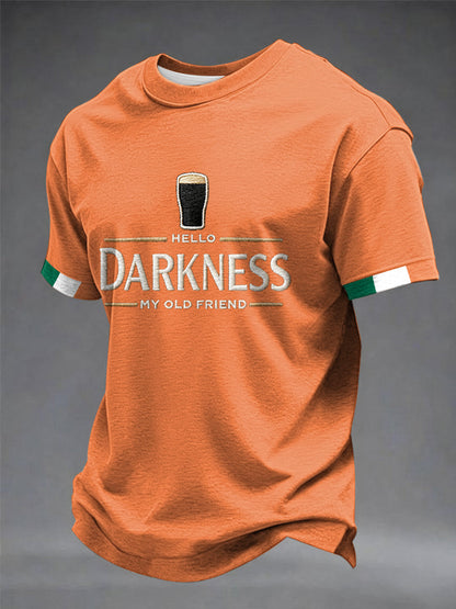 T-shirt Hello Darkness My Old Friend pour hommes