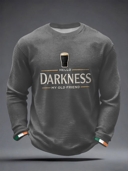 T-shirt à manches longues Hello Darkness My Old Friend Waffle Homme